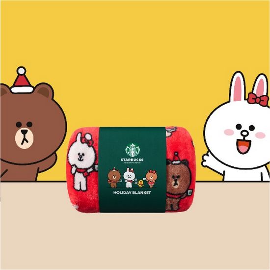 Starbucks® X LINE FRIENDS限定冬日主题毛毯