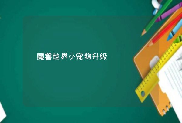 魔兽世界小宠物升级,第1张