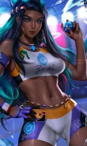 宝可梦美女,神奇宝贝道馆馆主露璃娜Nessa高清1080手机壁纸图片集(3)