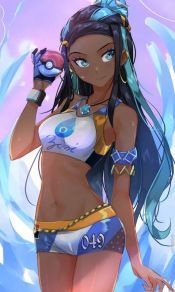宝可梦美女,神奇宝贝道馆馆主露璃娜Nessa高清1080手机壁纸图片集(8)
