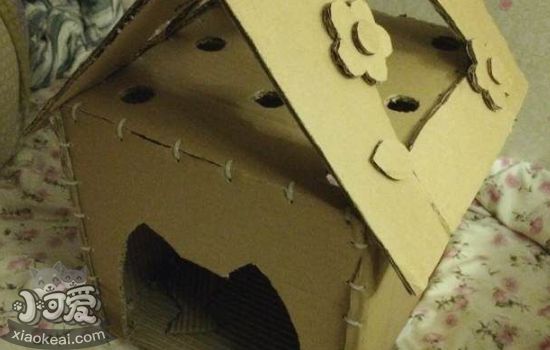 猫玩具diy 漂亮又简单的手工猫房子