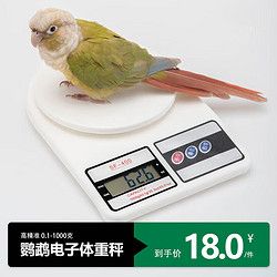 OIMG鹦鹉鸟类爬虫爬宠物陆龟蛇兔子龙猫玄凤称重体重电子秤量程1g-5kg