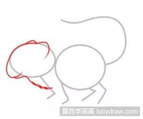 黄鼠狼简笔画教程