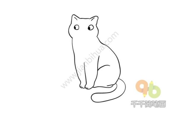 动物 猫 精灵小猫简笔画步骤图 精灵小猫简笔画步骤图宠物店的小猫