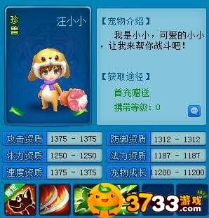 逍遥情缘新手玩家宠物选择指南