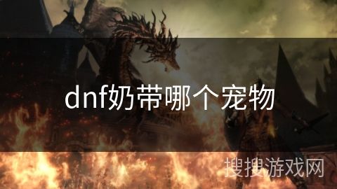 dnf奶带哪个宠物