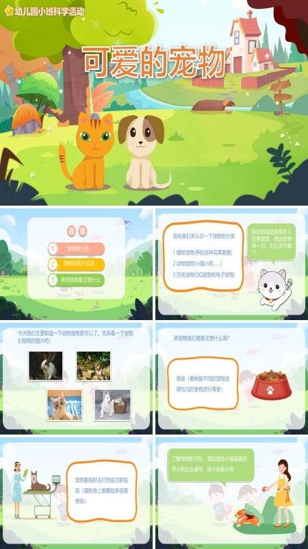 可爱的宠物教案PPT课件