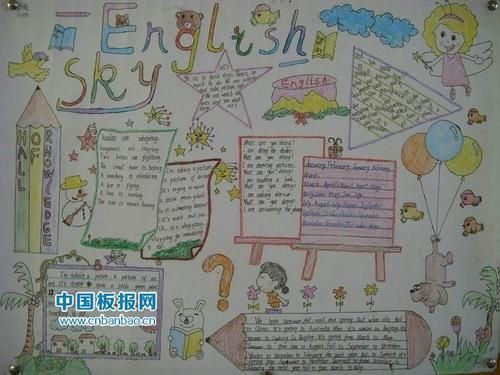 简单漂亮的英语手抄报图片