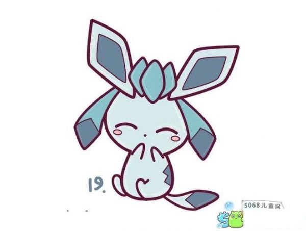 精灵宝可梦简笔画可爱的冰精灵