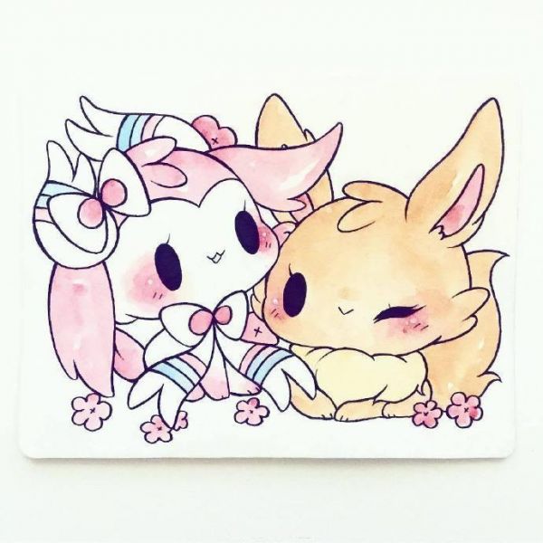 超可爱的小精灵动物简笔画萌萌哒的简笔画大全