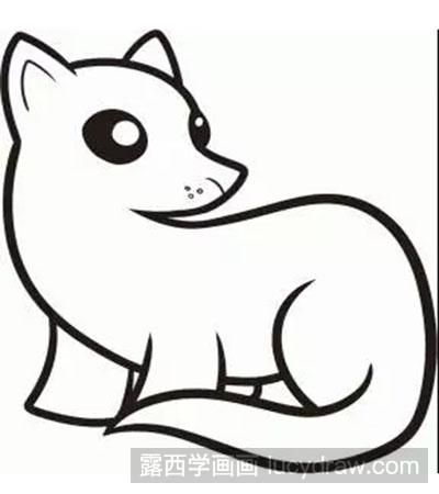 简笔画教程：教你画雪貂