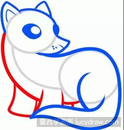 简笔画教程：教你画雪貂