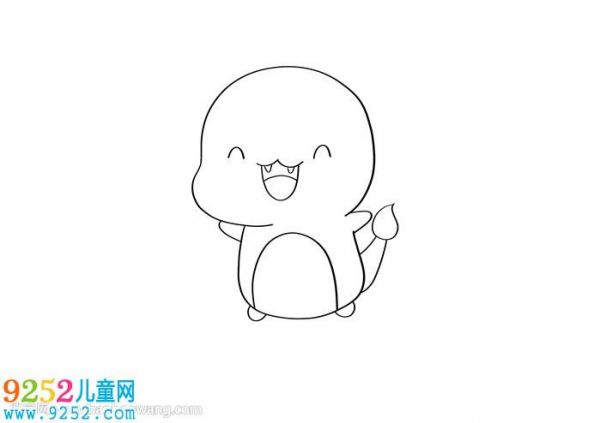 怎么画喷火龙精灵宝可梦简笔画喷火龙简笔画教程