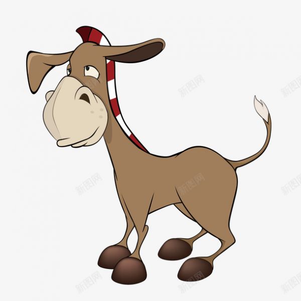 卡通可爱的驴简图png免抠素材_88icon https://88icon.com 动物 卡通 可爱的 尾巴 简图 耳朵 驴 驴子卡通 鬃毛