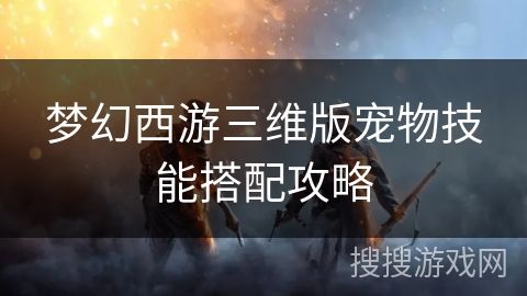 梦幻西游三维版宠物技能搭配攻略