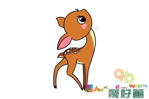 幼儿学画梅花鹿简笔画怎么画简笔画教程