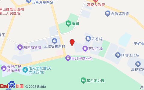 西昌市欢腾宠物医院位置示意图