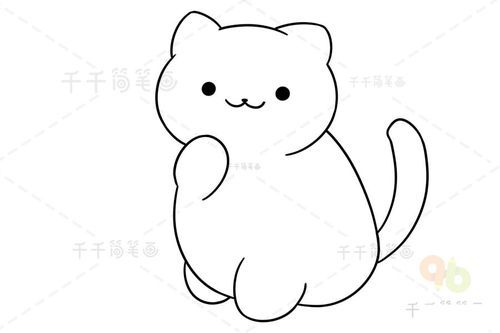 动物简笔画 小猫简笔画步骤图 简单漂亮小猫是我们家庭中常见的宠物.