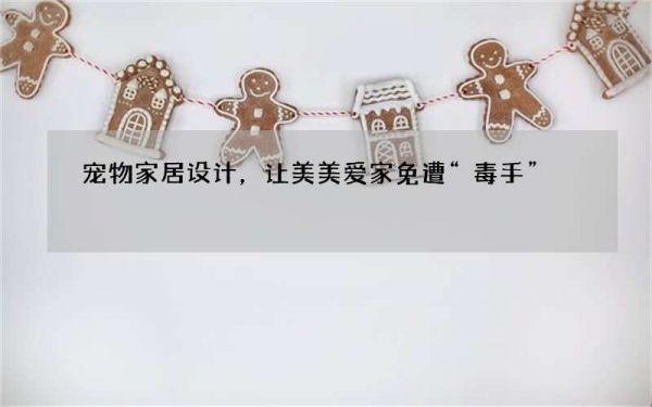 宠物家居设计，让美美爱家免遭“毒手”