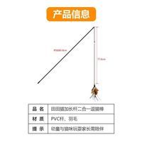 田田猫加长杆羽毛逗猫杆：一场猫咪的狩猎盛宴