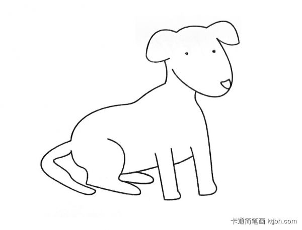 简单好画的小狗简笔画大全 可爱小狗简笔画-第1张