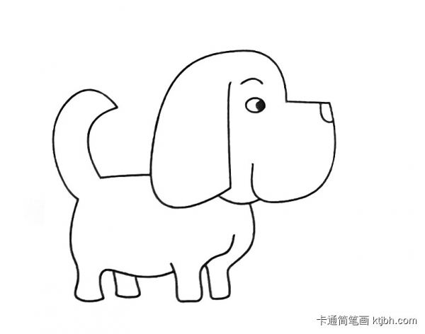 简单好画的小狗简笔画大全 可爱小狗简笔画-第3张