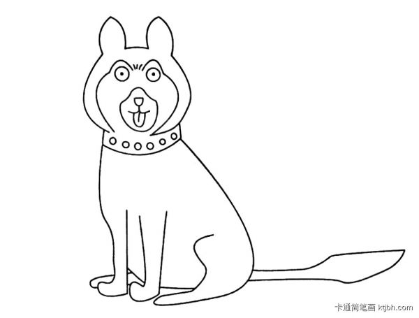 简单好画的小狗简笔画大全 可爱小狗简笔画-第8张