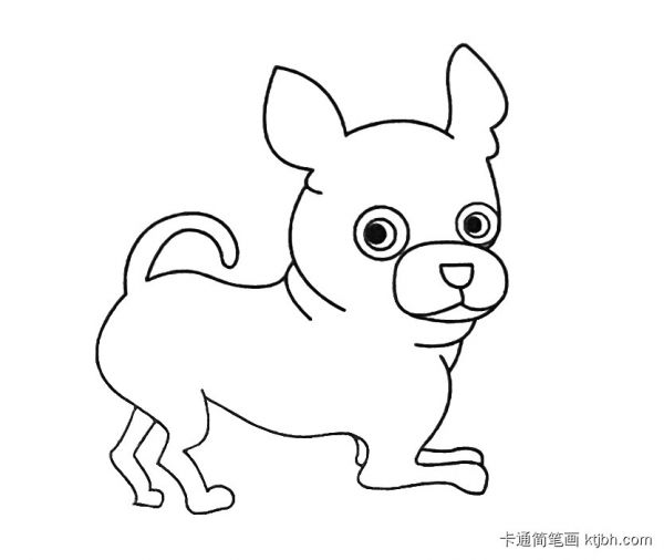 简单好画的小狗简笔画大全 可爱小狗简笔画-第9张