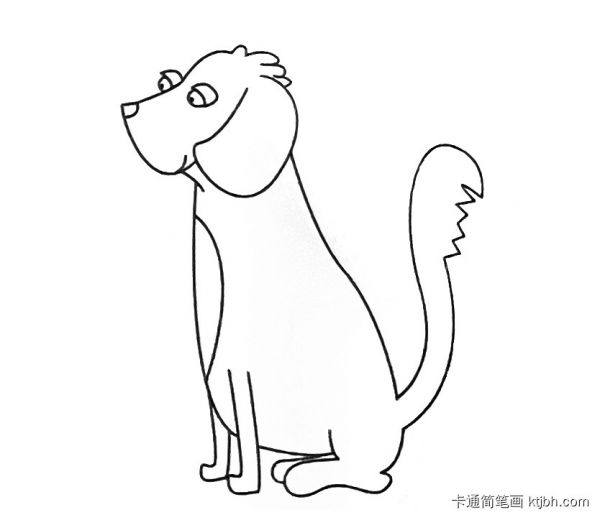 简单好画的小狗简笔画大全 可爱小狗简笔画-第10张