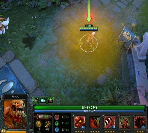 dota2小狗a杖效果 合体屠夫腐烂敌人