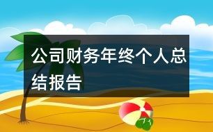 公司财务年终个人总结报告