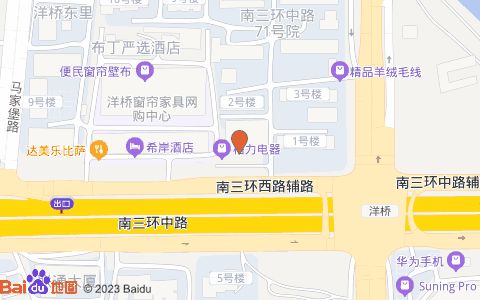 京西宠物医院位置示意图