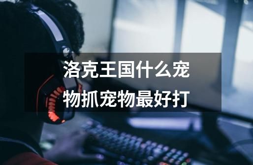 洛克王国什么宠物抓宠物最好打-第1张-游戏相关-简古网