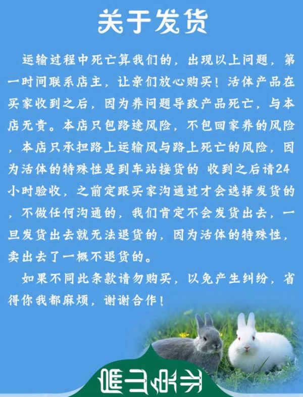 关于竹鼠发货