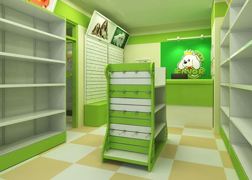 圣宠广州可逸倾城宠物店装修设计图