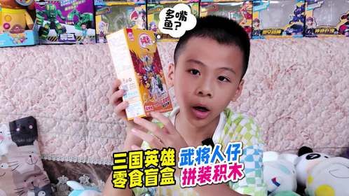 零食盲盒能拆出三国英雄武将积木人仔？这怎么还断胳膊断腿的呢