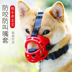 PETALENT 派泰乐 宠物狗嘴套防咬人叫口罩防乱吃大型犬通用狗套套嘴狗罩小狗狗嘴罩