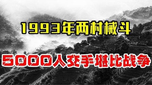 1993年一场民间械斗，高达5000人参战，从此掀起全国禁枪运动！
