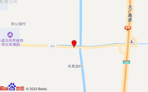 北京福强观赏鱼培育基地位置示意图