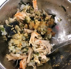海苔肉松鸡肉拌饭（懒人下饭）的做法 步骤3