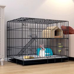 华美龙 兔子笼子家用室内养兔专用大号荷兰猪豚鼠自动清粪宠物兔子窝兔笼