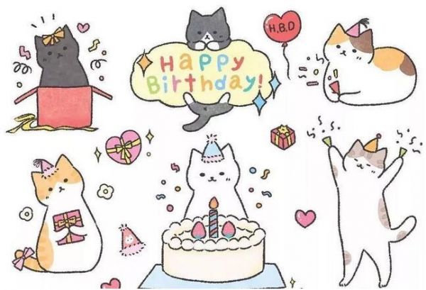 猫咪简笔画图片狗狗的简笔动物手绘儿童简笔画可爱的小猫画法步骤图片