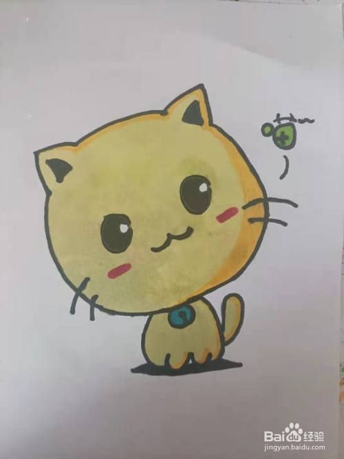 可爱的小猫咪简笔画怎么画