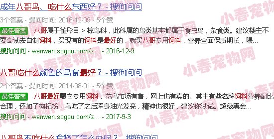 八哥鸟吃什么牌子饲料最好