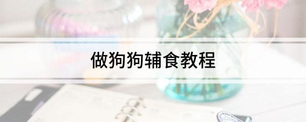 做狗狗辅食教程