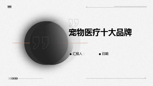 宠物医疗十大品牌