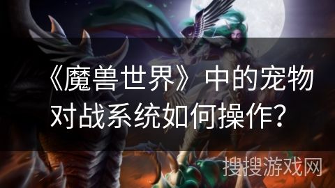 《魔兽世界》中的宠物对战系统如何操作？