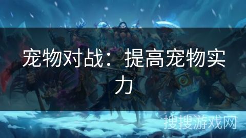 宠物对战：提高宠物实力