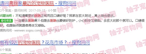 离我最近的宠物医院在哪里