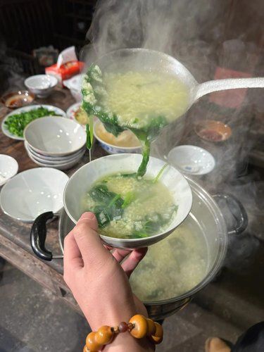 年前刮刮油！喝点冬寒菜稀稀饭儿！